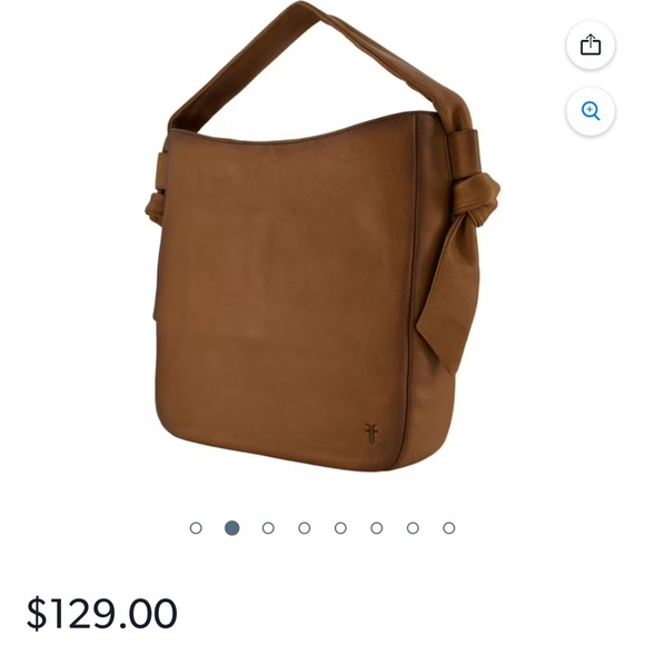 Frye Nora Knotted 100% Genuine Leather Women's Hobo Shoulder Bag - Picture 2 of 10